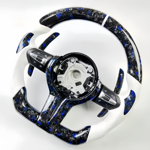 Volante de fibra de carbono forjado para <span class=keywords><strong>BMW</strong></span> F80 F82 F10 F12 F13 F15 F16 F20 F22 F30 F31 F32 F33 F36 M3 M4 E90 E92 E93 - Product Image 1