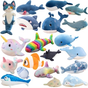 Gran oferta delfín <span class=keywords><strong>ballena</strong></span> tiburón juguetes de peluche océano Animal pez peluche muñeco de peluche niños regalo Peluche de Delfines <span class=keywords><strong>Ballena</strong></span> Tiburon - Product Image 1