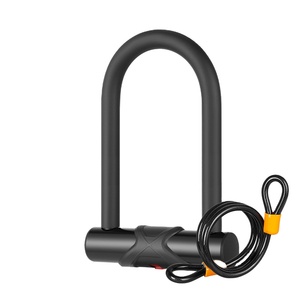 Serrure <span class=keywords><strong>antivol</strong></span> de type <span class=keywords><strong>U</strong></span> pour vélo, serrure de chaîne de vélo électrique VTT avec cadre de verrouillage <span class=keywords><strong>et</strong></span> câble - Product Image 6
