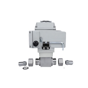 Katup Bola Tekanan Tinggi Listrik Q911N-320P Sambungan Ulir NPT Pengelasan Katup Pengatur Hidrolik Gas Alam CNG OEM - Product Image 2