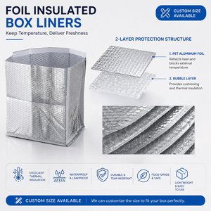 <span class=keywords><strong>Bolsa</strong></span> isotérmica de aluminio con fuelles laterales de plástico para entrega de alimentos en caja - Product Image 5