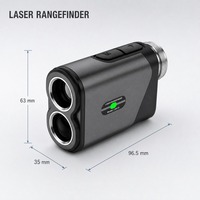 Direkt vom Hersteller: Golf-Entfernungsmesser 1000m, Laser-Messgerät für große Distanzen mit Steigungsmessung, Flaggenfixierung und Vibrationsalarm