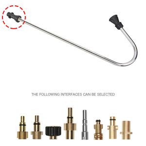 Automne 5000psi 120 degrés Angle Toit Nettoyage Gouttière Pointe <span class=keywords><strong>De</strong></span> Nettoyage Pistolet En Acier Inoxydable Corne Buse U-bend Extension Rod - Product Image 5