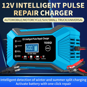 <span class=keywords><strong>Chargeur</strong></span> de voiture rapide <span class=keywords><strong>professionnel</strong></span> portable 12V 6A en gros avec <span class=keywords><strong>batterie</strong></span> intégrée, affichage LED, prises EU et US, <span class=keywords><strong>chargeur</strong></span> de maintien pour scooter - Product Image 3