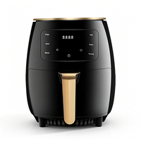 Friteuse à air sans huile de grande capacité avec écran tactile numérique, menus prédéfinis multiples, pour la cuisine à domicile