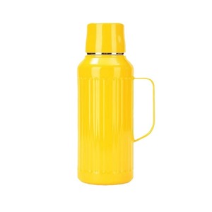 Bouteille isotherme en acier inoxydable de 1000 ml avec affichage mécanique de la température, rayures verticales, grande capacité et poignée - Product Image 5