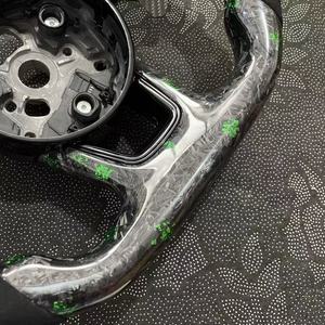 Volante Deportivo en Forma de D de Fibra de Carbono Verde para <span class=keywords><strong>Audi</strong></span> A1/A3/A4/A5/A6/A8/<span class=keywords><strong>B7</strong></span>/8V/S4/S5/RS3/<span class=keywords><strong>RS4</strong></span>/RS5/C7/C8/Q5/Q7 2012-2026 - Product Image 4