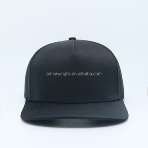High Quality 100% Polyester Oxford/Velour Fabric 5-Panel Design Your Own Baseball Hats Adjustable Solid/Dot Color - Product Image 1