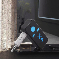 Récepteur audio sans fil X6 3,5 mm avec prise en charge de la carte TF, adaptateur auxiliaire pour voiture et maison