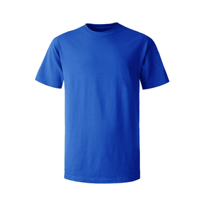 T-shirt solide pratique à col en O pour hommes offrant un matériau extensible et une finition sans couture adaptée aux vêtements décontractés de sport - Product Image 1