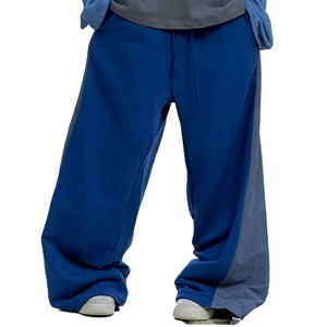 Pantalones de hombre de forro polar de doble cintura, holgados, casuales, de corte suelto, estilo acampanado, streetwear, hechos en Pakistán, ¡los más vendidos! - Product Image 1
