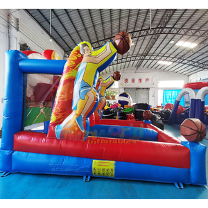 Jeux de tir au basket gonflables pour enfants, compétition en plein air, matchs tête à tête. - Product Image 2