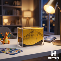 Honyard Acrylic pour Pokémon : Boîtier de protection magnétique scellé au design moderne, protection UV, affichage transparent comme du cristal