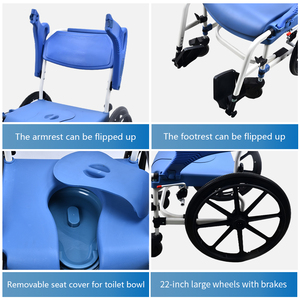 <span class=keywords><strong>Silla</strong></span> <span class=keywords><strong>de</strong></span> Ducha y Comodidad <span class=keywords><strong>de</strong></span> Aluminio Reforzado <span class=keywords><strong>para</strong></span> Ancianos, Cuidado en el Hogar, 125 kg, CE, Fábrica OEM - Product Image 4