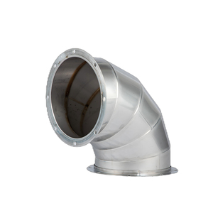 Thép không gỉ khuỷu tay 90 60 <span class=keywords><strong>45</strong></span> độ khuỷu tay thép mạ kẽm hàn khuỷu tay thông gió ống phù hợp kích thước có thể được tùy chỉnh - Product Image 1