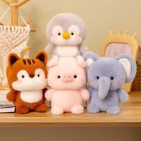 Angela Cute Desk Companion Super Soft Plush Elephant PIG Toy Dekorasi Meja Teman Belajar Boneka Kelinci.