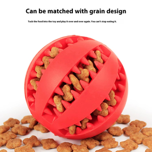 Yumuşak Kauçuk Top Köpek Diş Temizleme Oyuncakları Günlük Kullanım Eğitim Maması 6cm Çok Renkli - Product Image 3