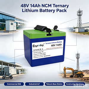 CE UN38.3 IEC62133 Pasokan Pabrik Paket Baterai Lithium Industri 48V 14Ah NCM untuk Peralatan ESS Industri / Telekomunikasi / IoT OEM - Product Image 5