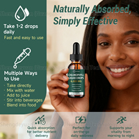 Compléments alimentaires liquides de chlorophylle 6000MG en marque blanche OEM pour adultes - Détox, stimulation immunitaire, énergie, soutien digestif 2ml