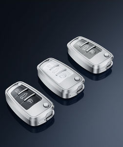 Étui de protection pour clé de voiture en alliage d'aluminium, coque, housse, accessoires pour Audi A6L A4L Q5L A6 A8 Q7, nouveaux porte-clés, porte-clés, sac - Product Image 5