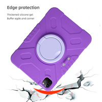 360 °   Étui de tablette antichoc avec support rotatif, béquille et porte-stylo anti-chute pour iPad Mini 6 7 Air Pro 8.3 10.2 10.9 11 pouces