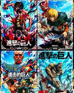 XINGHE Collezione Carte da Gioco L'attacco dei Giganti - Carte Rare di Mikasa Ackerman e <span class=keywords><strong>Armin</strong></span> - Gioco AOT per Bambini, Hobby, Regali, Giocattoli - Product Image 6