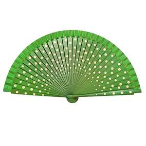 Retro hechos a mano ventilador de madera a mano ventilador-punto de la onda español ventilador de mano para bailar y regalo - Product Image 5