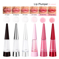 Baume à lèvres repulpant à l'éclat épicé rose pâle original, brillant intense, hydratant durable, lissant, nourrissant, repulpant instantané, huile à lèvres