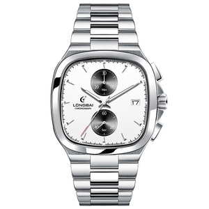 Reloj de pulsera de acero inoxidable impermeable y elegante de alta gama para hombre - Product Image 4