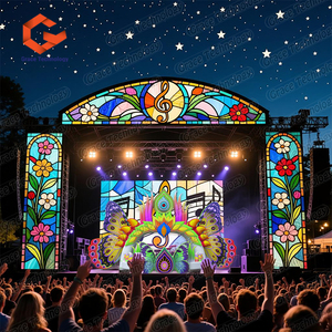 Paredes de Fondo Inflables Gigantes con Forma de Mariposa para Decoración de Escenarios de Conciertos, Festivales de Música y DJs - Product Image 4