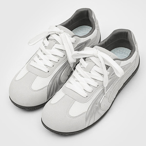 Zapatos Deportivos Casuales para Hombre, con Malla Transpirable, Cierre de Cordones y Punta Cerrada, Superficie de Cuero Sintético Color Rojo, para Entrenamiento y Carreras - Product Image 4