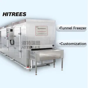 Tunnel Quick Freezer Food Freezing Machine Congelador Iqf