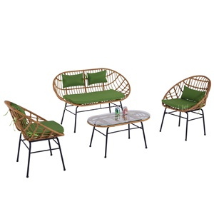 Silla de caña tejida a granel Pvc caña sala de estar silla jardín comedor sofá conjunto <span class=keywords><strong>muebles</strong></span> modernos - Product Image 6