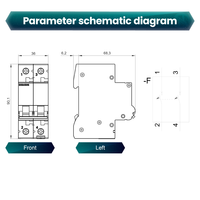 Interruptor Automático Miniatura Siemens Original Nuevo de Distribución de Bajo Voltaje 5SL6 2P 6A 5SL6206-7CC MCB