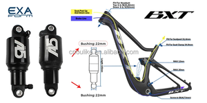 Amortiguador Trasero de Aire KS EXA FORM A5 <span class=keywords><strong>RE</strong></span> 165mm para Patinete Eléctrico VSETT 10+ ZERO 10X y Bicicleta de Montaña MTB - Product Image 3