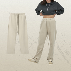 <span class=keywords><strong>Pantaloni</strong></span> Larghi da <span class=keywords><strong>Uomo</strong></span> in <span class=keywords><strong>Velluto</strong></span> Stile Street Fashion, Vita Media, Fronte Piatto, Casual, Gamba Larga Dritta, Design in Poliestere/Cotone Felpato, Servizio OEM - Product Image 6
