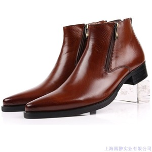 <span class=keywords><strong>Stivali</strong></span> Formali da Uomo con Cerniera Laterale, Texture <span class=keywords><strong>Coccodrillo</strong></span>, in Vera Pelle, Misure 37-46, Traspiranti, per Ufficio e Carriera - Product Image 4