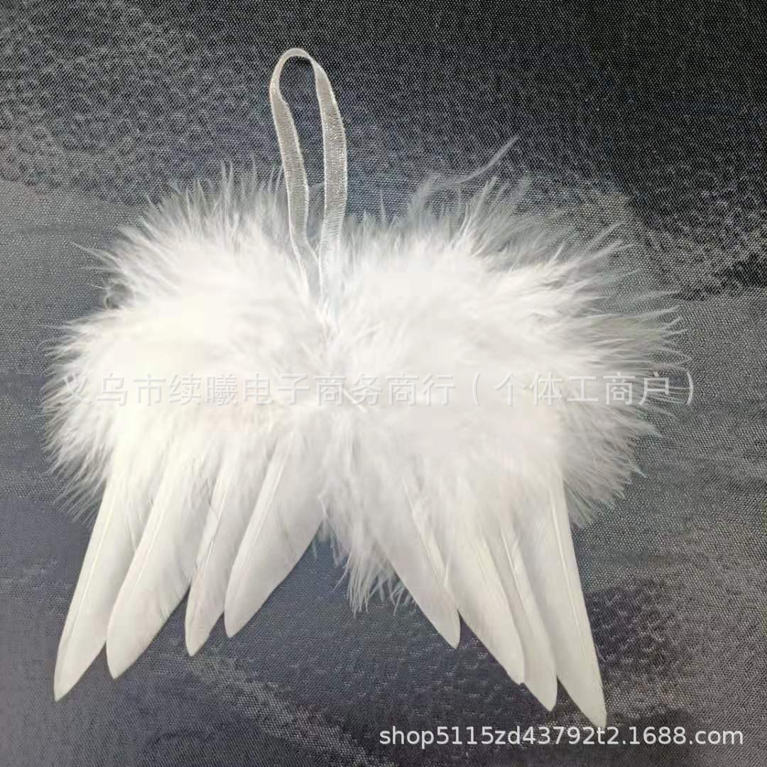 14x12 in white-christmas wing ornament