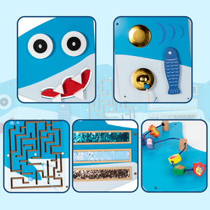 Đồ chơi bảng gỗ cảm giác Montessori cho trẻ mẫu giáo, thiết bị rèn luyện cảm giác, trò chơi bảng bận rộn, đồ chơi giáo dục cho trẻ em - Product Image 5