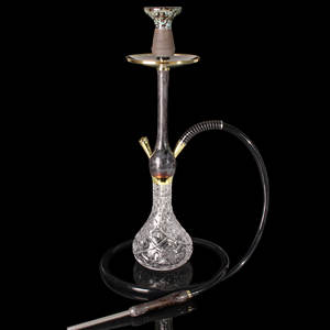 Nouveau modèle de chicha en résine colorée de 60 cm, luxe, en alliage d'aluminium, veinage marbré, plage, camping, toit, fumer, cachimbas, chicha - Product Image 6