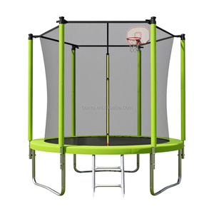 <span class=keywords><strong>Trampoline</strong></span> rond Zoshine de 8 pieds, 10 pieds, 12 pieds, 14 pieds avec filet de sécurité et échelle, tapis de <span class=keywords><strong>protection</strong></span> bleu <span class=keywords><strong>pour</strong></span> enfants, utilisation en extérieur - Product Image 6