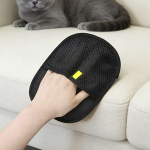 Electrostatic Lint Remover Gloves For Pet Hair Removal Reusable Dog Cat Hair Cleaner Glove With Two Way Brush Design - Product Image 2