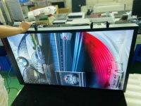 Écrans commerciaux haute luminosité 3500 nits de 49, 55 et 65 pouces, affichage numérique suspendu pour vitrine de magasin, écran LCD.
