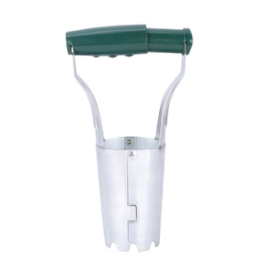 Green Heng Transplanter Aluminum Cylinder Manual Digging Tool For Garden Planting Vegetable Flower Transplanting - Product Image 1