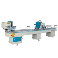 Venta directa de fábrica Máquina de corte oblicua doble de aluminio CNC de alta calidad Nueva condición Motor Core PLC Puertas Ventanas PVC UPVC