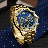 Reloj de Cuarzo para Hombre, Éxito de Ventas Directo de Fábrica, Conjunto de Relojes de Moda con Correa de Aleación Ecológica, Gran Venta Transfronteriza