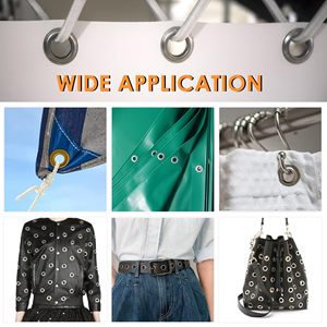 Kit d'outils <span class=keywords><strong>pour</strong></span> œillets OEM, <span class=keywords><strong>pince</strong></span> à œillets de 10 mm <span class=keywords><strong>pour</strong></span> bâches, <span class=keywords><strong>tissus</strong></span>, cuir, avec perforateur, 500 œillets - Product Image 5