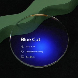 เลนส์ออพติคอลไฮโดรโฟบิกตัดสีฟ้า1.61 UV420เลนส์ตา HMC EMI - Product Image 4