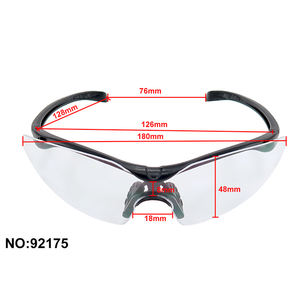 Lunettes de sécurité laser certifiées ANSI Z87.1 Lentille monobloc interchangeable - Product Image 2