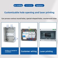 Armoire de distribution extérieure étanche IP65, boîtier de disjoncteur HT-5 en plastique, interrupteur à air, protection montée en surface, usage domestique